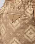 X CLOT By Edison Chen Ikat Short - Warm Sandstone