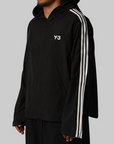 Nylon Wired 3 Stripes Track Top - Black