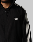 Nylon Wired 3 Stripes Track Top - Black