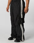 Nylon Wire 3-Stripe Cargo Pant - Black
