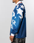 X Bape Long Sleeve Star Jersey - Medium Blue Denim