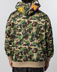 X Bape Shark Track Hoodie Jacket - Crew Green