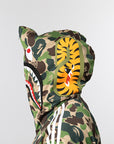 X Bape Shark Track Hoodie Jacket - Crew Green