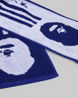 X Bape FB Towel - Japan Blue