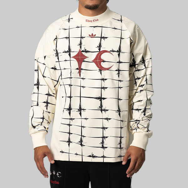 X Thug Club Goalie Long Sleeve - Cream White – LOADED
