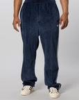 X Wales Bonner Velour Trackpant - Collegiate Navy