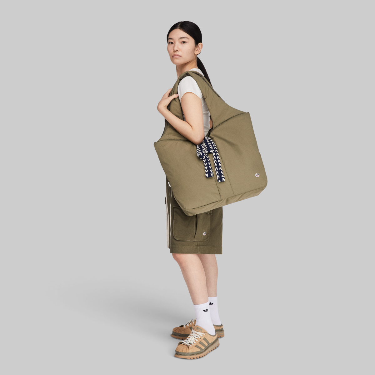 X CLOT By Edison Chen Tote - Olive Strata