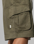 X CLOT By Edison Chen Short - Olive Strata