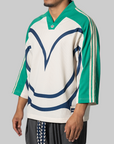 X CLOT By Edison Chen Hockey Jersey - Wonder White