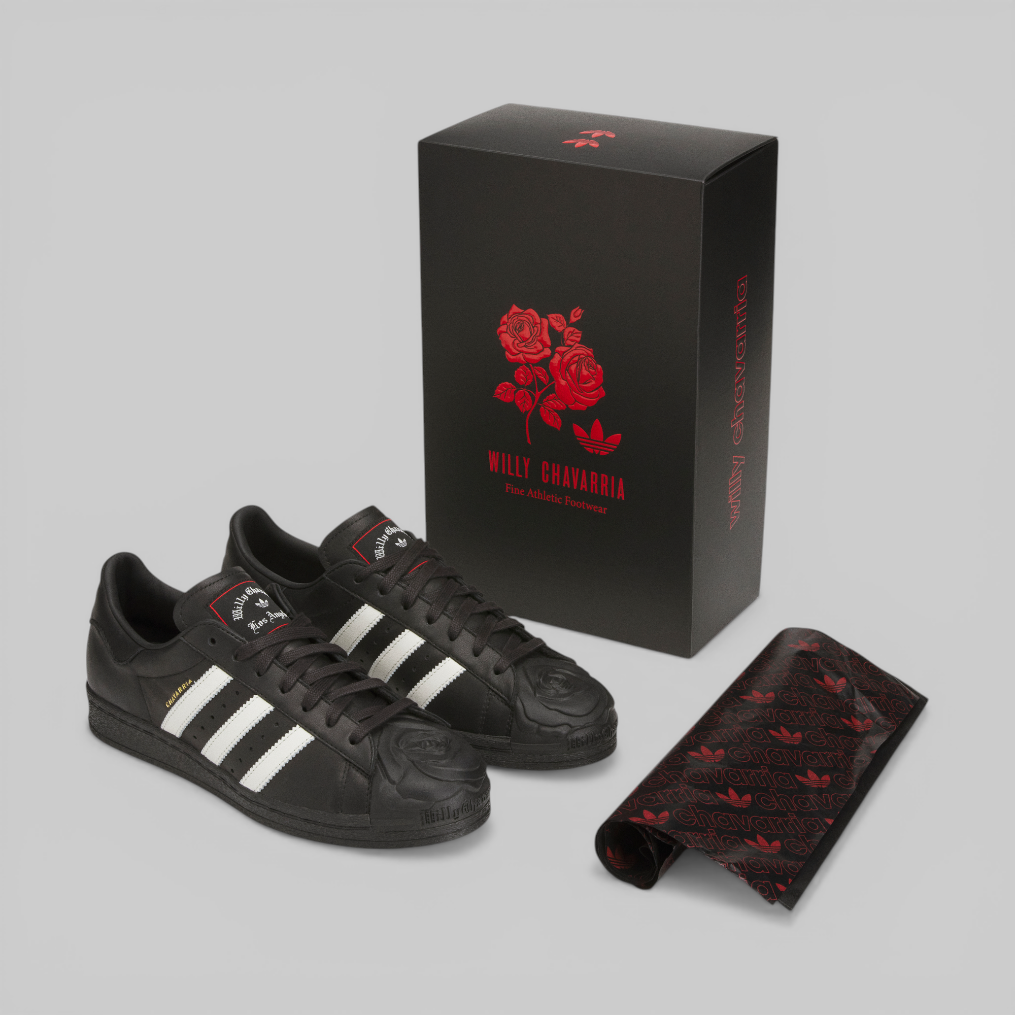 X Willy Chavarria Superstar - Black/White/Red