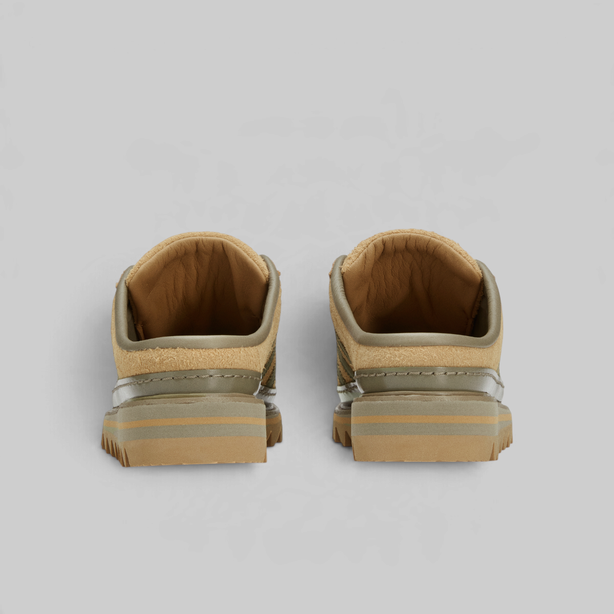 X CLOT By Edison Chen Sawooth Mule - Cardboard