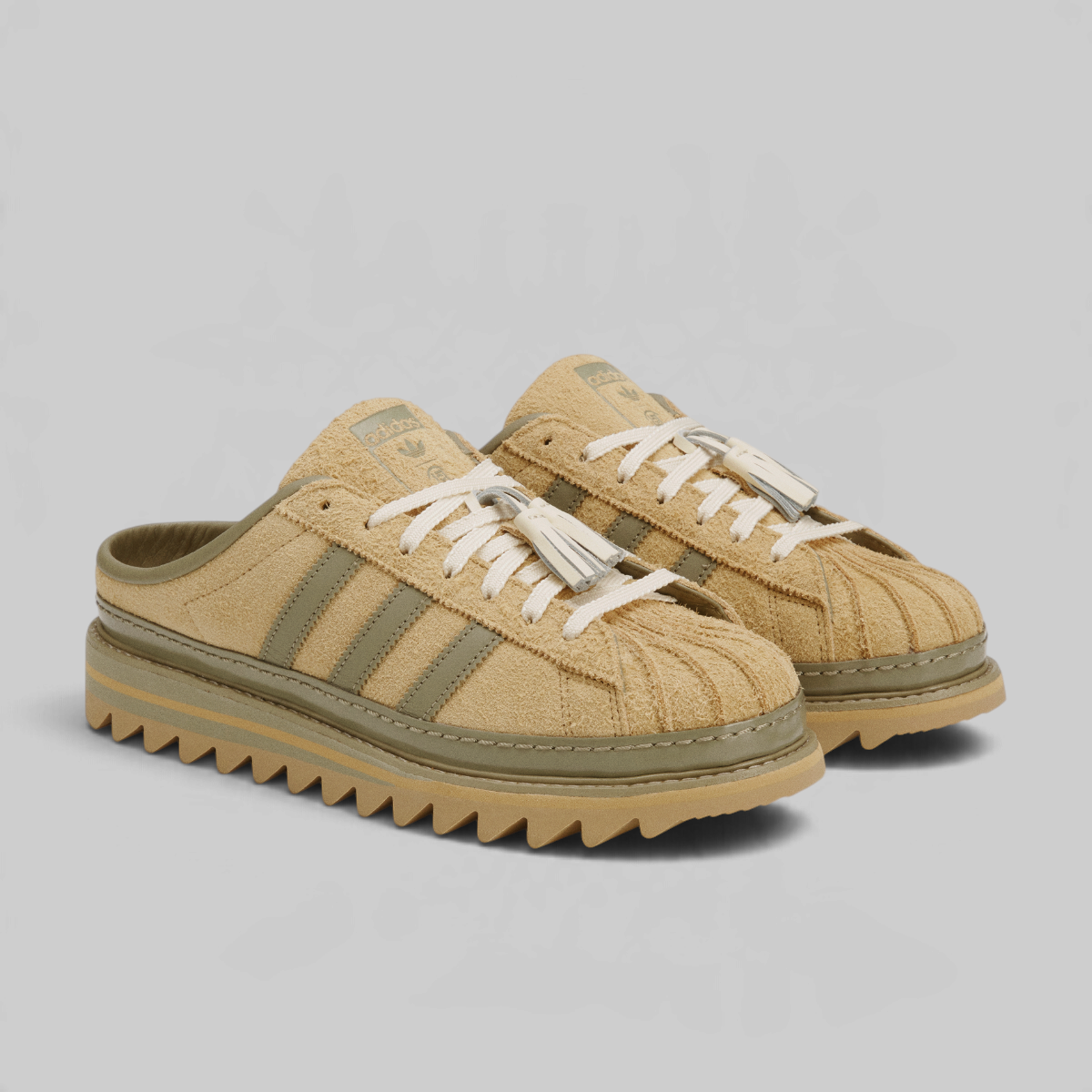 X CLOT By Edison Chen Sawooth Mule - Cardboard