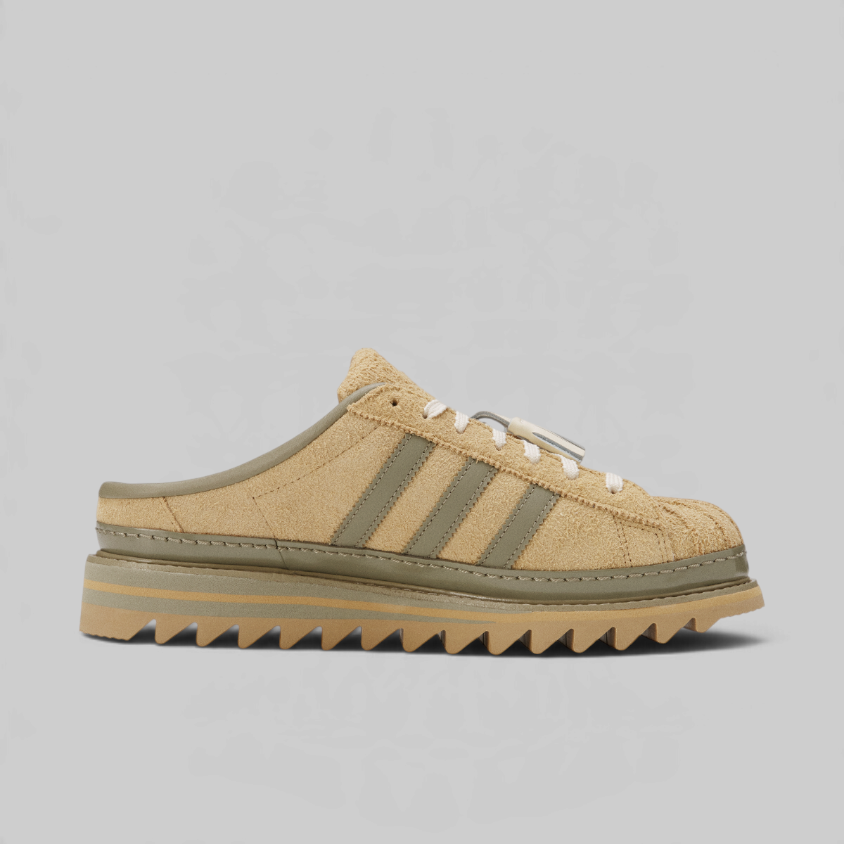 X CLOT By Edison Chen Sawooth Mule - Cardboard