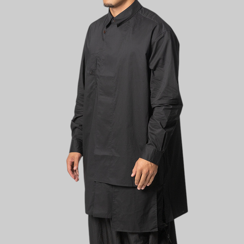 Adaptive Cotton Shirt - Black