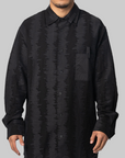 Deco Stitch Long Sleeve Shirt - Black