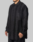 Deco Stitch Long Sleeve Shirt - Black