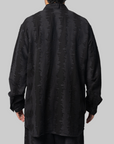 Deco Stitch Long Sleeve Shirt - Black