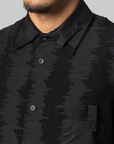 Deco Stitch Long Sleeve Shirt - Black