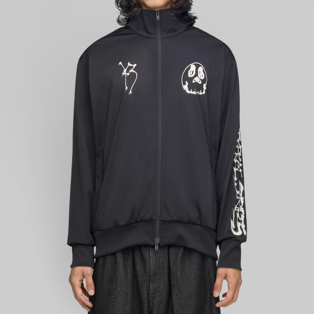 X CHITO Graphic Nylon Track Top - Black
