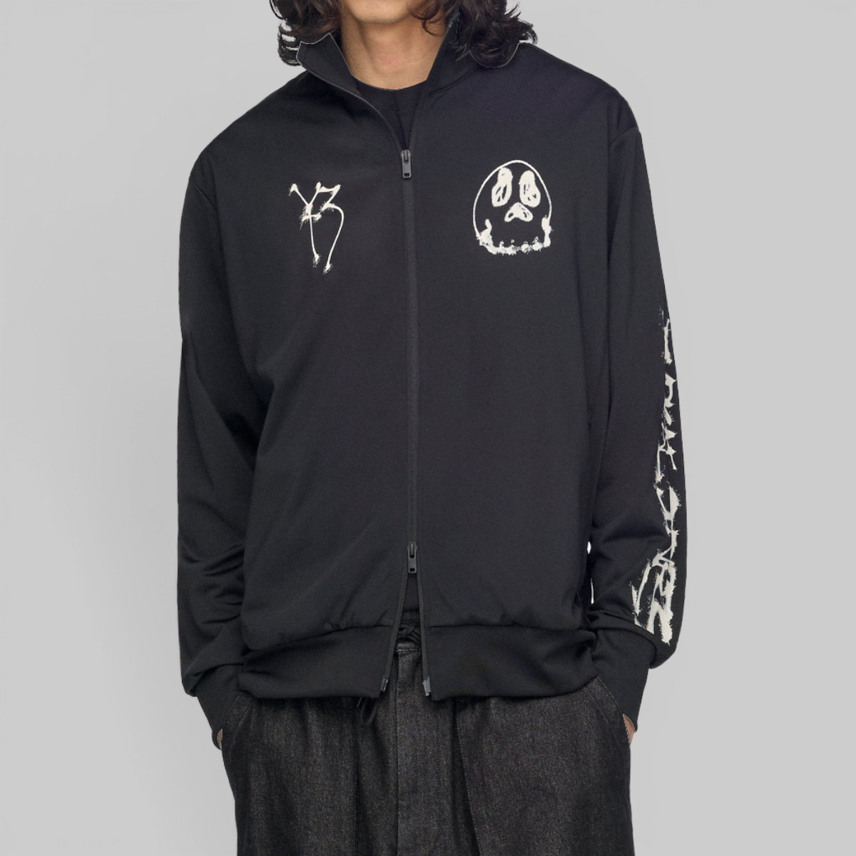 X CHITO Graphic Nylon Track Top - Black