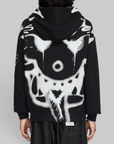 X CHITO Graphic Zip Hoodie - Black