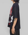 X CHITO Skull Graphic T-Shirt - Black
