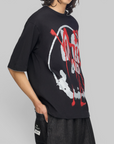 X CHITO Skull Graphic T-Shirt - Black