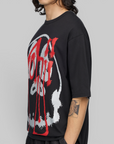 X CHITO Skull Graphic T-Shirt - Black