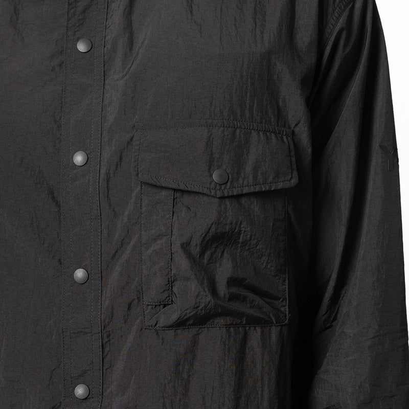 Gradient 3-Stripes Nylon Overshirt - Black