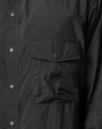 Gradient 3-Stripes Nylon Overshirt - Black