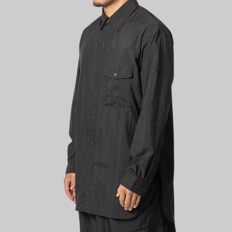Gradient 3-Stripes Nylon Overshirt - Black