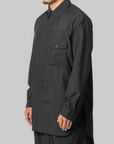 Gradient 3-Stripes Nylon Overshirt - Black
