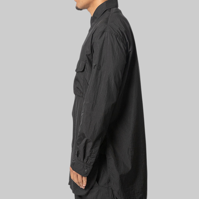 Gradient 3-Stripes Nylon Overshirt - Black
