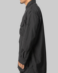 Gradient 3-Stripes Nylon Overshirt - Black