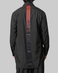 Gradient 3-Stripes Nylon Overshirt - Black