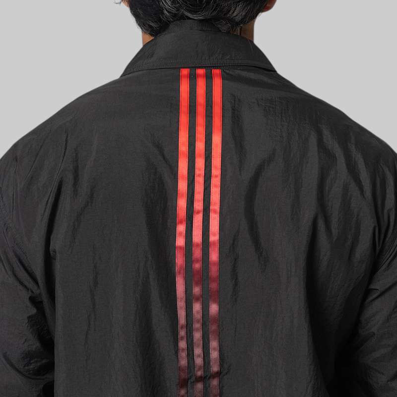 Gradient 3-Stripes Nylon Overshirt - Black