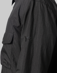 Gradient 3-Stripes Nylon Overshirt - Black
