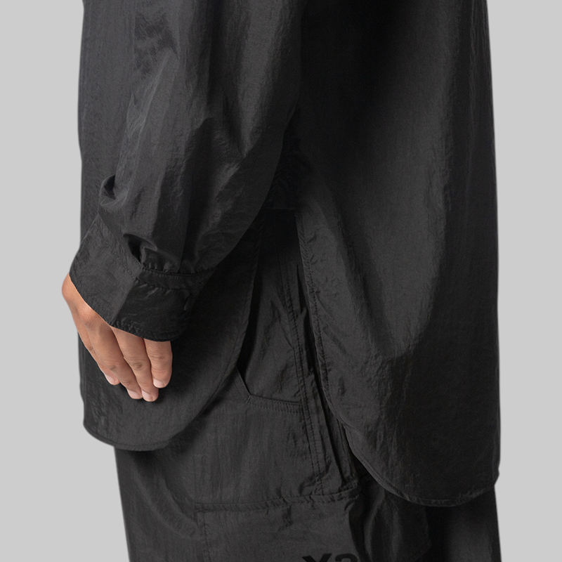 Gradient 3-Stripes Nylon Overshirt - Black