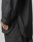 Gradient 3-Stripes Nylon Overshirt - Black