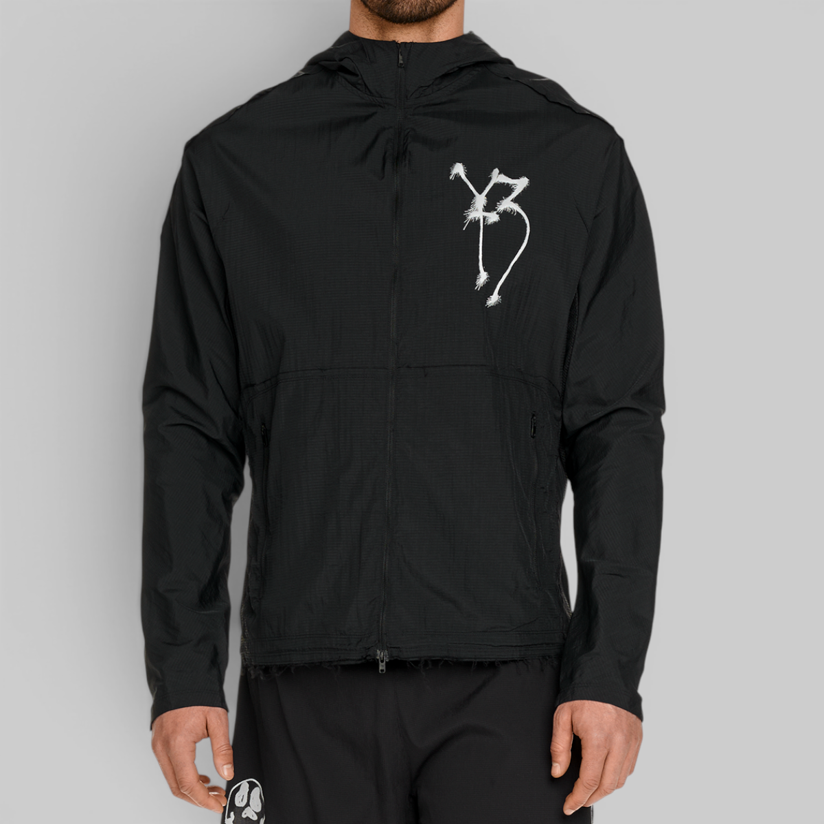 X CHITO Graphic Running Jacket - Black