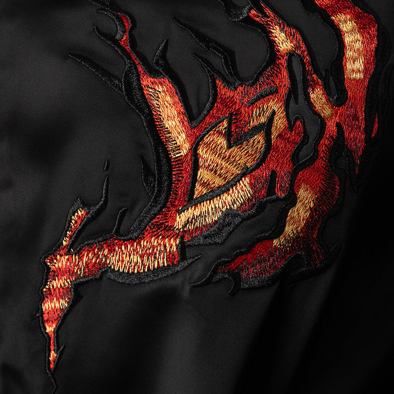 Graphic Souvenir Jacket - Black