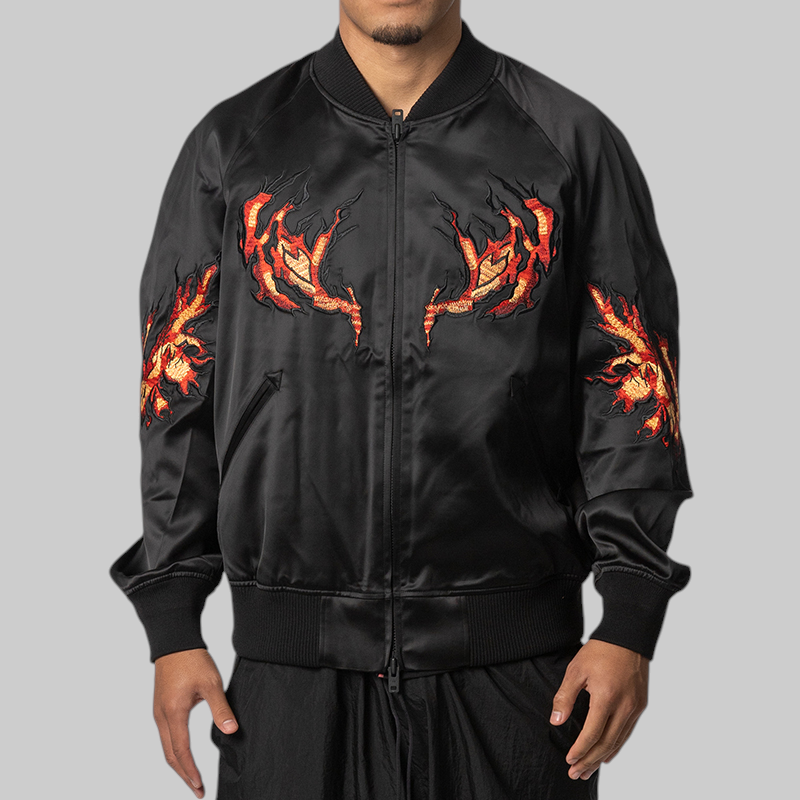 Graphic Souvenir Jacket - Black