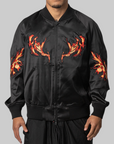 Graphic Souvenir Jacket - Black