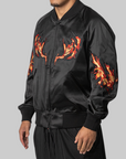 Graphic Souvenir Jacket - Black