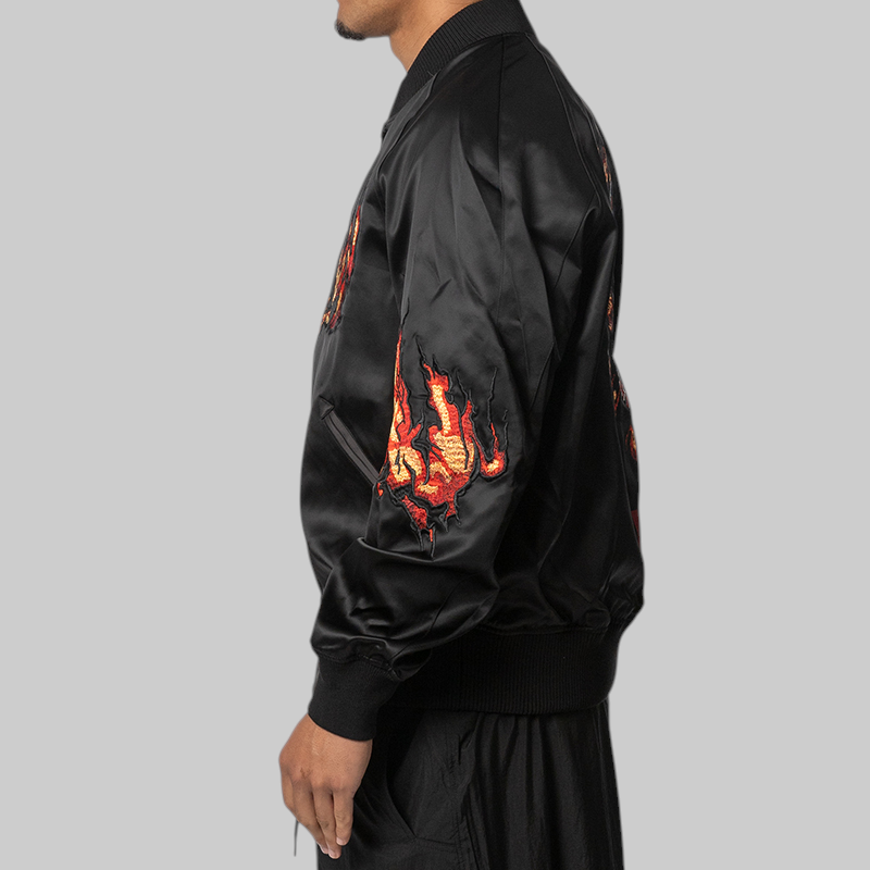 Graphic Souvenir Jacket - Black