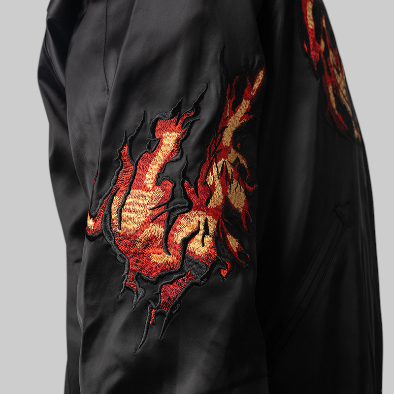 Graphic Souvenir Jacket - Black