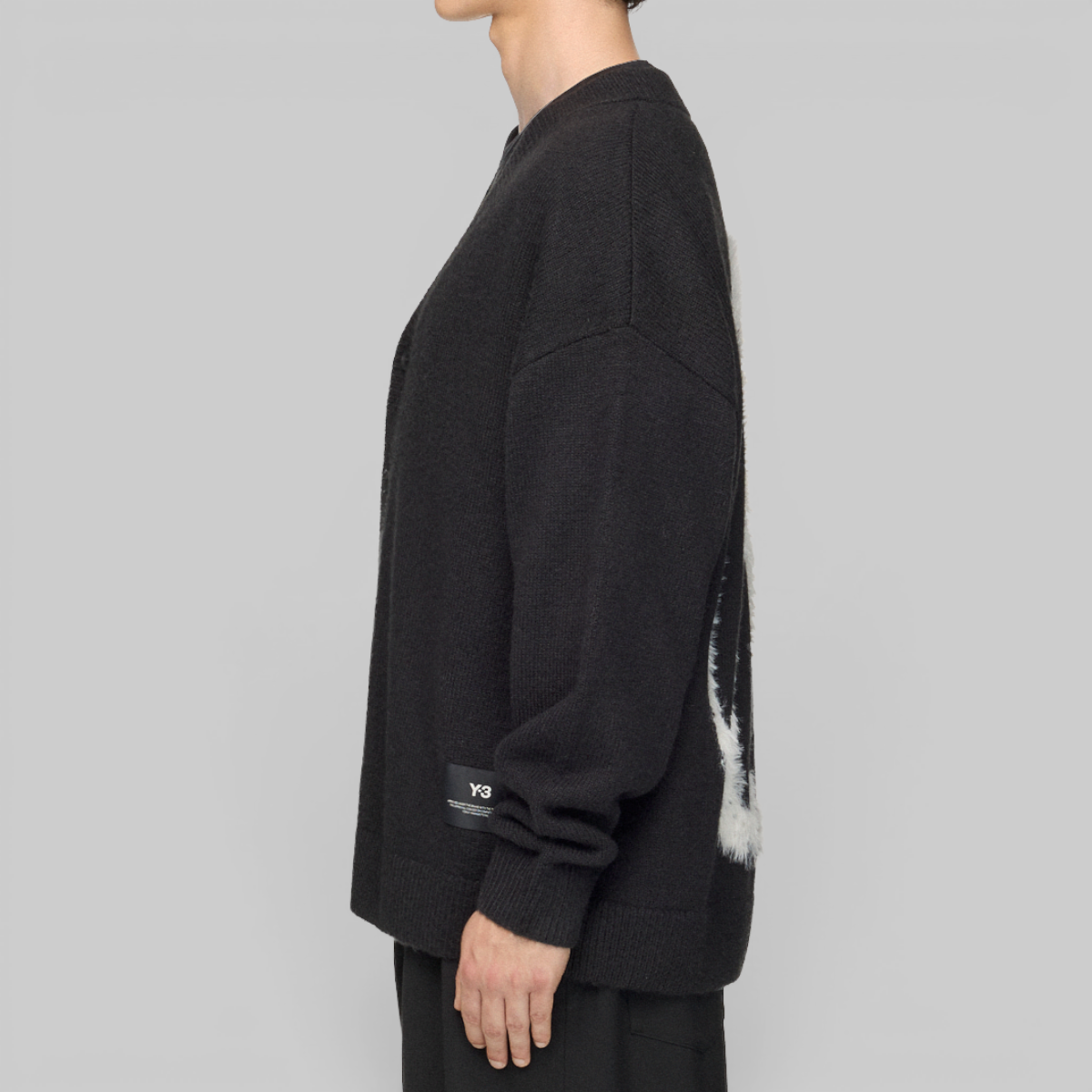 X CHITO Graphic Knit Cardigan - Black