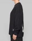 X CHITO Graphic Knit Cardigan - Black