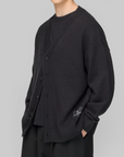 X CHITO Graphic Knit Cardigan - Black