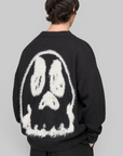 X CHITO Graphic Knit Cardigan - Black